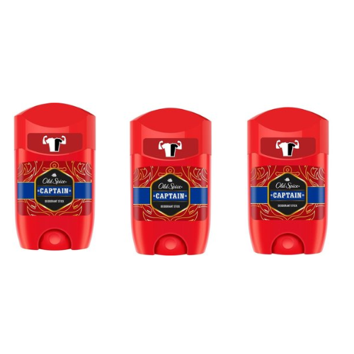 Déodorant en stick Old Spice Captain 3 x 50 ml