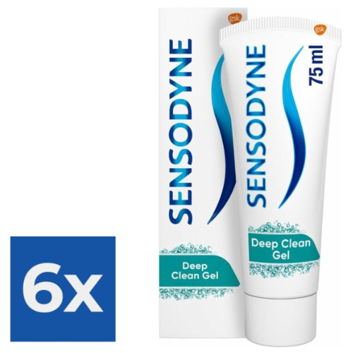 Dentifrice Sensodyne Deep Clean Gel 75 ml - Pack économique 6 pièces