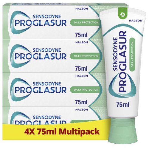 Sensodyne - Dentifrice - Pro Glasur - Protection Quotidienne - 4 x 75 ml