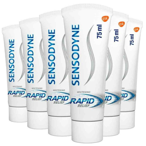 Dentifrice Sensodyne Blanchissant Rapide - 6 x 75 ml