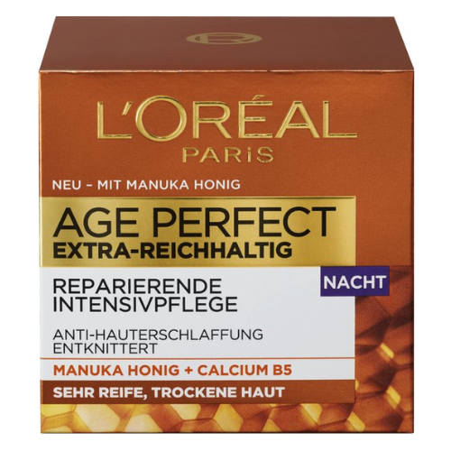 L'ORÉAL PARIS Crème de Nuit AGE PERFECT Extra Riche Miel de Manuka, 50 ml