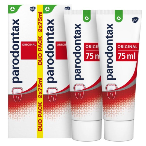 Parodontax - Original - Quotidien - Dentifrice - contre les saignements des gencives - 2x75 ml