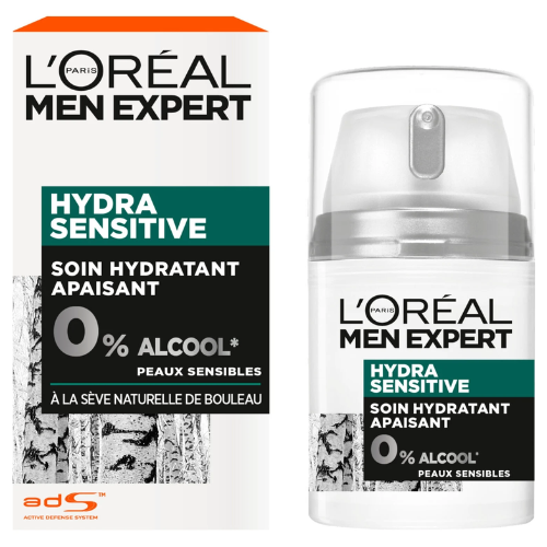 Crème Visage Hydra Sensitive L'Oréal Men Expert - 50 ml - Peaux Sensibles