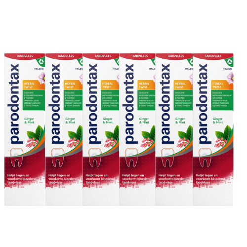 Dentifrice Parodontax Herbal Twist - 6 x 75 ml