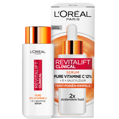 Sérum L'Oréal Paris Revitalift Clinical Pure Vitamine C 12 % - Formulé avec de la vitamine E et de l'acide salicylique - 30 ml