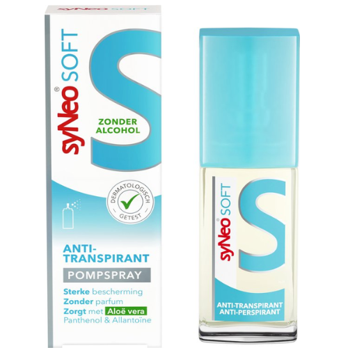 syNeo SOFT - Déodorant Anti-Transpirant Spray Pompe - 30 ml - Aloe Vera - 0% Alcool - Halal - Transpiration excessive