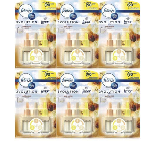 Recharge électrique Ambi Pur 3volution – Lenor Gold Orchid 20 ml - Pack économique de 6 pièces