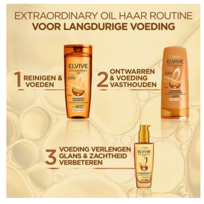 L'Oréal Paris Elvive Extraordinary Oil Haarolie - tot wel 6x meer glans - voor alle haartypes - 100ml