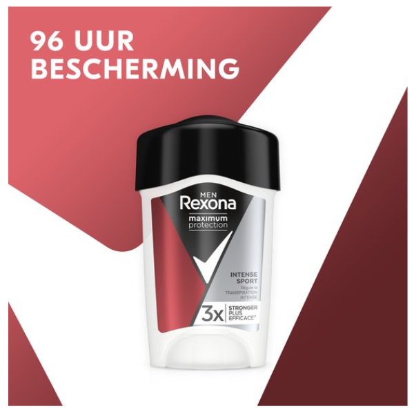 Rexona - Anti-Transpirant Crème Stick - Men Maximum Protection - Intense Sport - 45ml