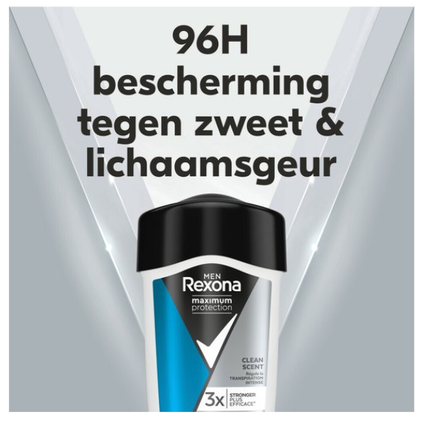 Rexona - Anti-Transpirant Deodorant Stick - Men Maximum Protection - Voordeelverpakking 12 x 45 ml
