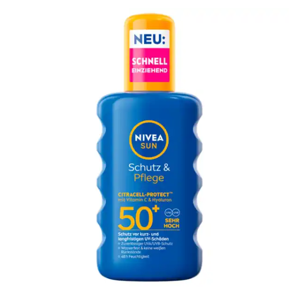 NIVEA SUN Protect & Hydrate Zonnebrand Spray - SPF 50 - Zonnespray - Beschermt en hydrateert - Met Vitamine C - 200 ml