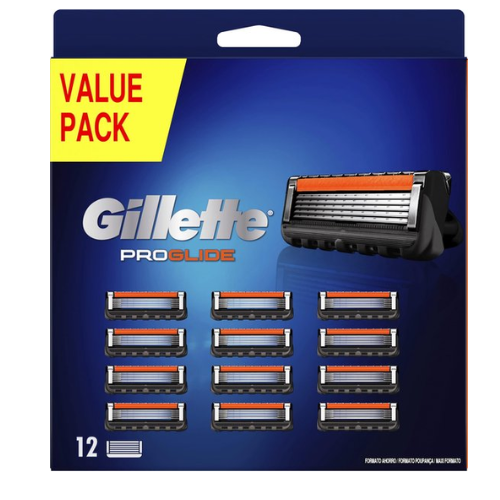 Lames de rasoir Gillette ProGlide pour hommes - 12 lames de rechange