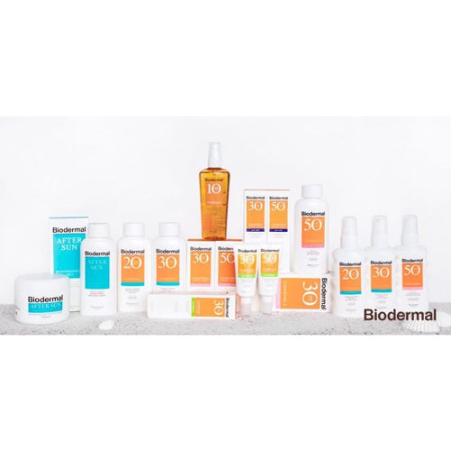 Fluide solaire ultra-léger Biodermal - Protection solaire SPF 50+ - à l'acide hyaluronique - Protection solaire visage