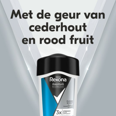 Rexona Men Maximum Protection Anti-Transpirant Crème Stick - Clean Scent - 6 x 45 ml - Voordeelverpakking