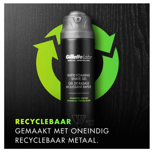 Gel de rasage moussant GilletteLabs pour homme - Pack économique 6 x 198 ml