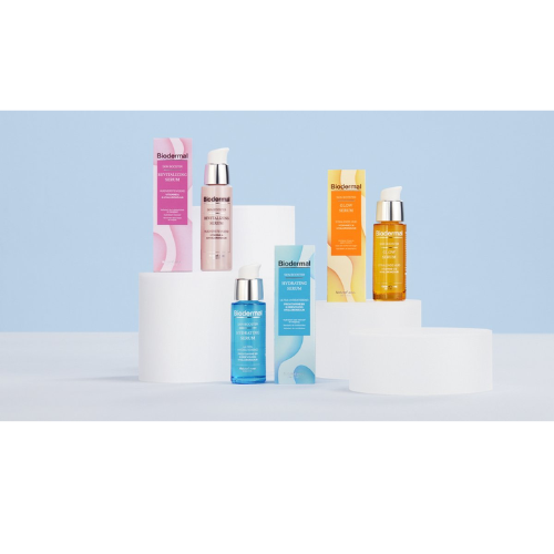 Sérum Biodermal Skin Booster Glow – Sérum pour une peau éclatante à l'acide hyaluronique et à la vitamine C - Sérum à l'acide hyaluronique 30 ml