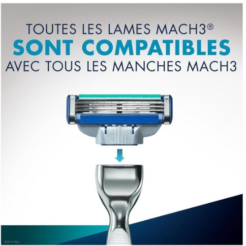 Gillette Mach3 Turbo, lot de 8 lames de rasoir