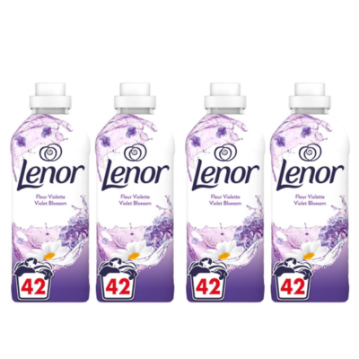 Lenor Wasverzachter Purple Blossom voordeelverpakking 4 x 42 Wasbeurten - 3528 ml