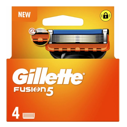 Gillette Fusion 5 - Lames de rasoir/Recharges de lames - Lot de 4