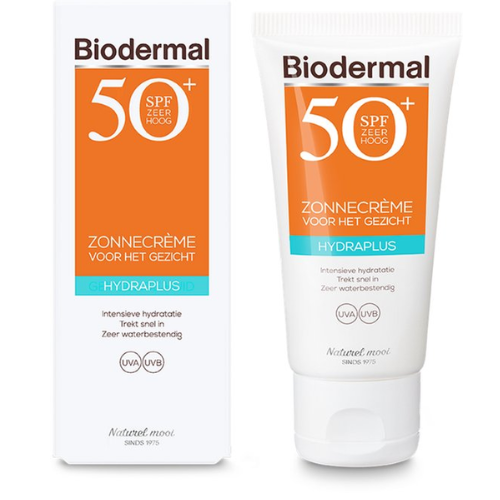 Crème solaire visage Biodermal Hydraplus Face SPF50 - 50 ml