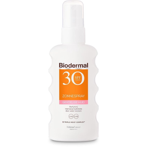 Spray solaire Biodermal peaux sensibles SPF 30 - 175 ml - Spray solaire