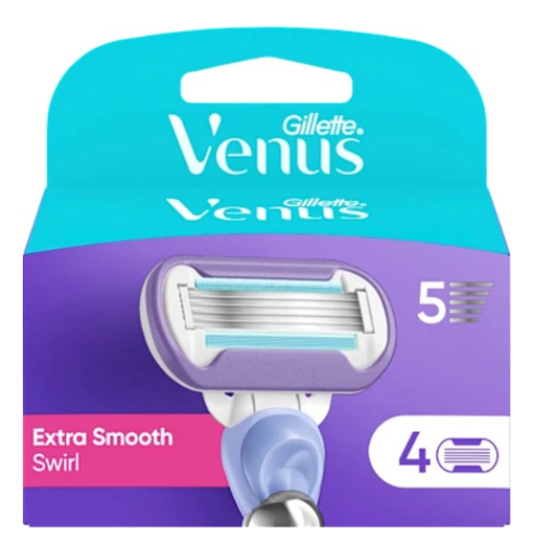 Lames de rasoir Gillette Venus Deluxe Smooth Swirl - Lot de 4