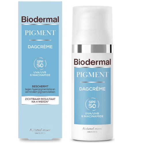 Crème de jour Biodermal Pigment - SPF 50 - réduit l'hyperpigmentation, comme les taches pigmentaires - crème anti-taches pigmentaires - 50 ml