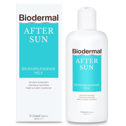 Biodermal Aftersun Lait Prolongateur de Bronzage - après-soleil au panthénol apaisant (provitamine B5) - 200 ml