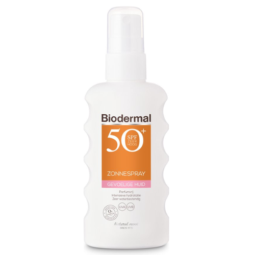 Spray solaire Biodermal peaux sensibles SPF 50+ - Spray solaire - convient également aux enfants - 175 ml