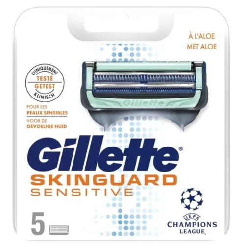 Gillette Skinguard Sensitive 5 pièces - Lames de rechange