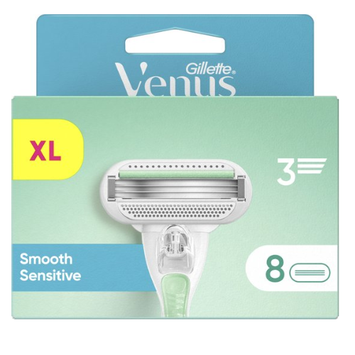 Lames de rasoir Gillette Venus Smooth Sensitive pour femmes - Lot de 8