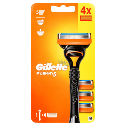 Gillette - Fusion 5 - Coffret de rasage - Précision et confort - Support et 4 lames de rechange