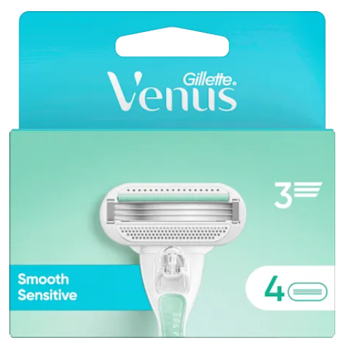 Lames de rasoir Gillette Venus Smooth Sensitive pour femmes - Lot de 4