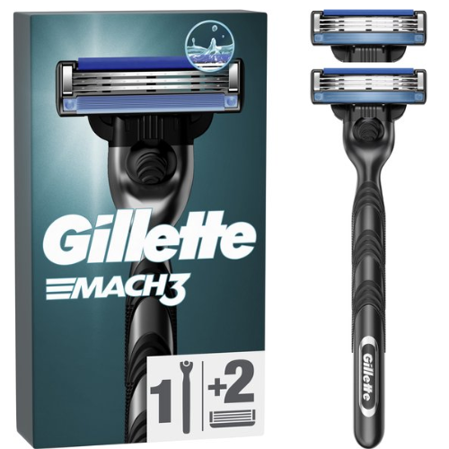 Gillette Mach3 - Système de rasage et 2 lames de rasoir