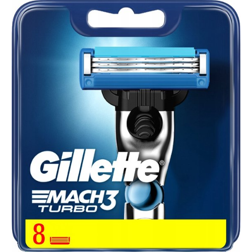 Gillette Mach3 Turbo, lot de 8 lames de rasoir