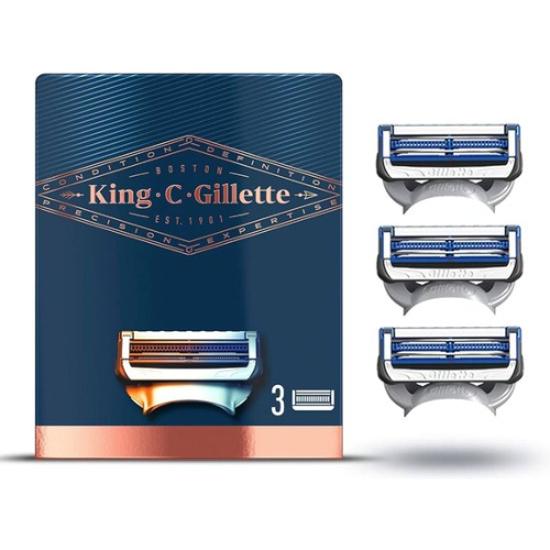 Lames de rasoir Gillette King C. Neck - 3 pièces