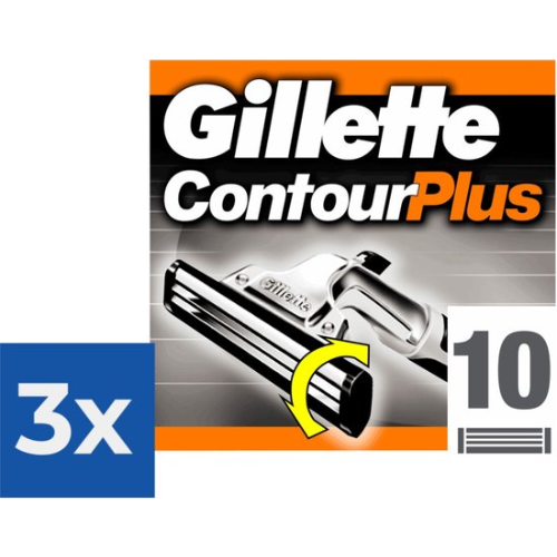 Gillette Contour Plus - 10 pièces - Rasoirs jetables - Pack économique 3 x 10 pièces