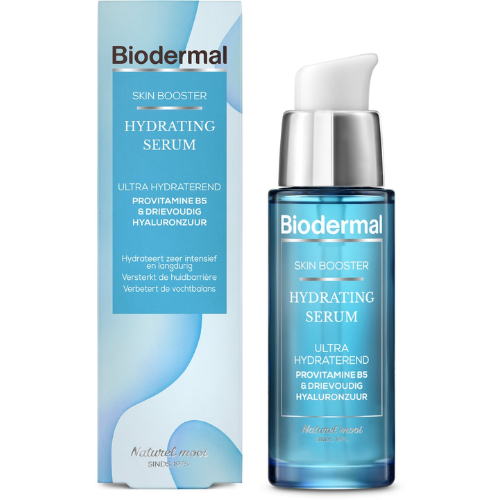 Sérum hydratant Biodermal Skin Booster – Ultra hydratant, hydrate très intensément et durablement avec de l'acide hyaluronique et de la vitamine B - Sérum à l'acide hyaluronique 30 ml