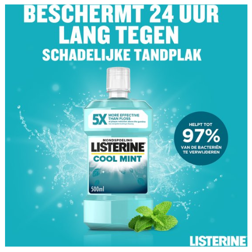 Listerine Coolmint - Mondwater - Voordeelverpakking- 6 x 500ml