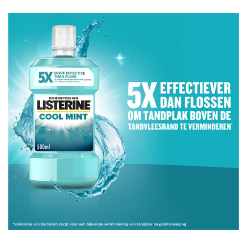 Listerine Coolmint - Mondwater - Voordeelverpakking- 6 x 500ml