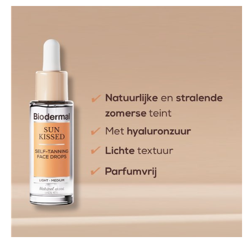 Biodermal Self-Tanning Face Drops - Zelfbruiner gezicht - - 30 ml