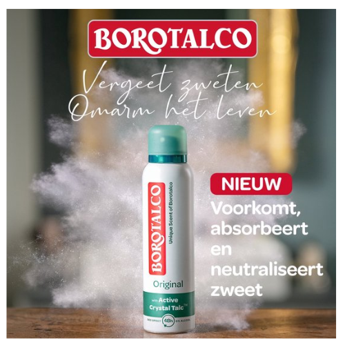 Borotalco - Deodorant - Spray - Original - 150ml