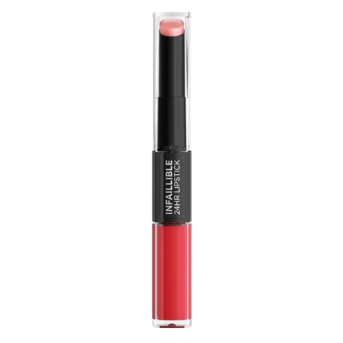 L'Oréal Paris Infaillible 24H Lipstick - Langhoudende 2-staps Lipstick met Vitamine E - 506 Red Infallible - Rood - 5.7ml