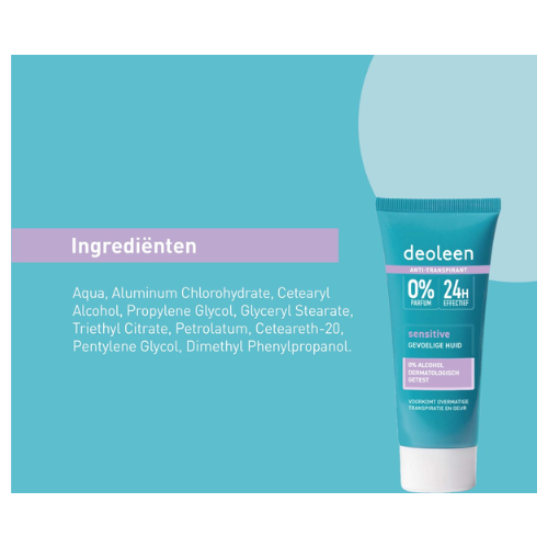 Deoleen deocreme sensitive- voordeelverpakking - 3 x  50 ml