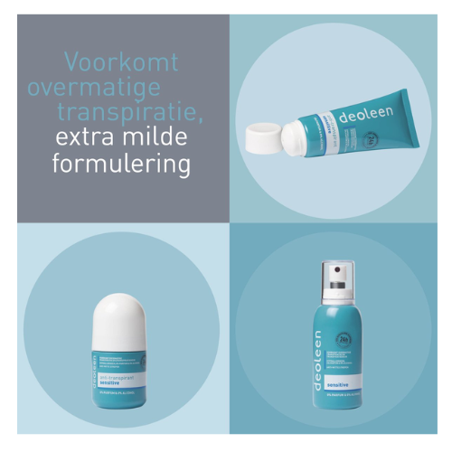 Deoleen deocreme sensitive- voordeelverpakking - 3 x  50 ml