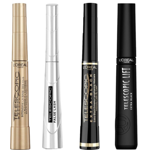 L’Oréal Paris False Lash Telescopic - Lengte Mascara voor Zichtbaar Langere Wimpers Verrijkt met Zwartpigmenten - Magnetic Black - Zwart - 8 ml - voordeelverpakking - 3 Stuks