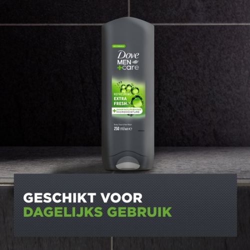 Dove Men+Care Extra Fresh 3-in-1 Douchegel - 6 x 250 ml - Voordeelverpakking