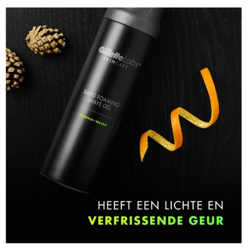 GilletteLabs Snel Schuimende Scheergel - Voor Mannen - Voordeelverpakking 6 x 198ml