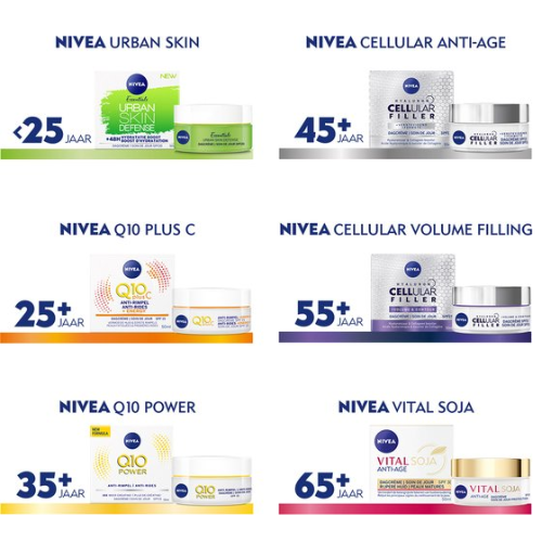 NIVEA Q10 POWER Crème de Jour Anti-Rides Visage - Affinage des Pores - Peaux Mixtes à Grasses - SPF 15 - Crème au Q10 et extrait d'algues - 50 ml