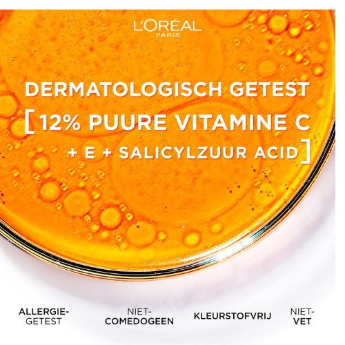 Sérum L'Oréal Paris Revitalift Clinical Pure Vitamine C 12 % - Formulé avec de la vitamine E et de l'acide salicylique - 30 ml